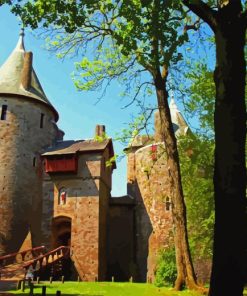 Castell Coch In Cardiff Paint By Number