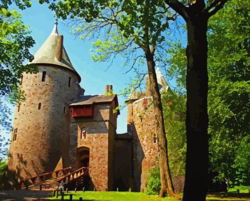 Castell Coch In Cardiff Paint By Number