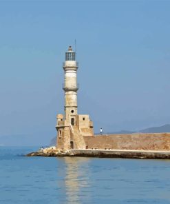 Chania Lighthouse Painting By Numbers