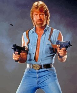 Chuck Norris Actor Paint By Number