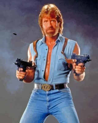 Chuck Norris Actor Paint By Number