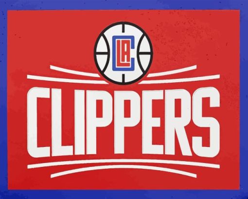 Clippers Basketball Logo Paint By Number