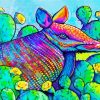 Colorful Armadillo Painting By Numbers