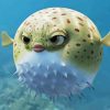 Cute Pufferfish Underwater Paint By Numbers