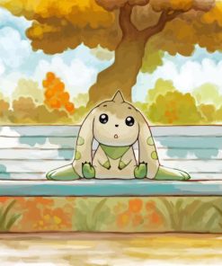 Cute Terriermon Character Paint By Numbers