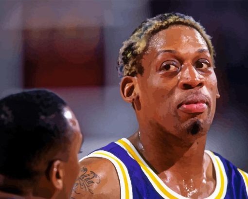 Dennis Rodman Basketball Player Paint By Numbers