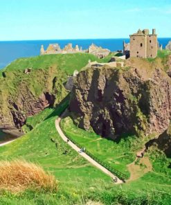 Dunnottar Castle In Scotland Paint By Number