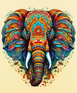 Elephant Mandala Paint By Numbers