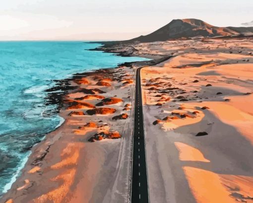 Fuerteventura Beach Paint By Numbers