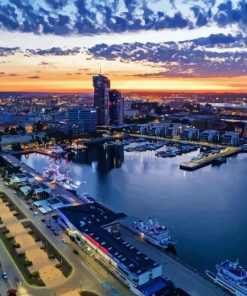 Gdynia City At Sunset Paint By Numbers