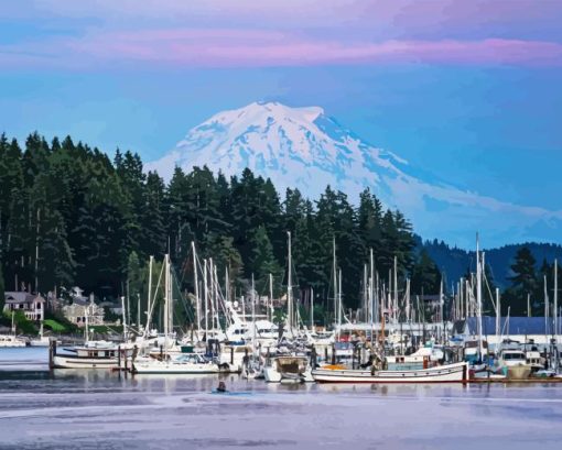 Gig Harbor In Washington State Paint By Number