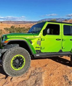 Green Jeep Paint By Number