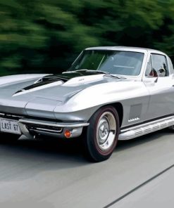 Grey 1967 Stingray Car Paint By Number