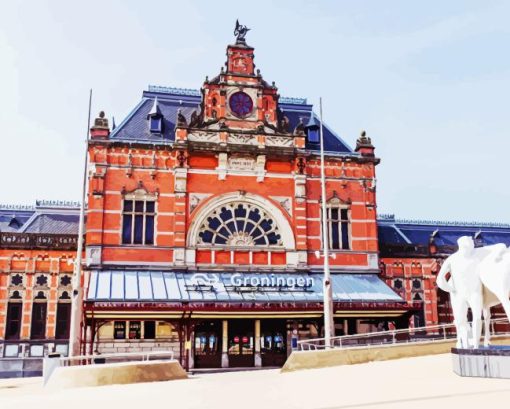 Groningen Railway Station Paint By Numbers