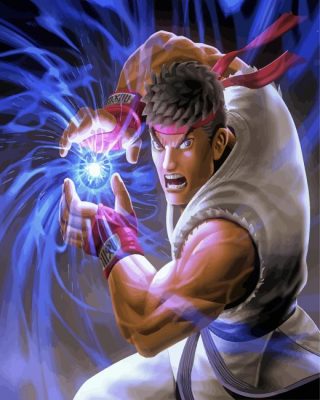 Hadouken Street Fighter Paint By Number