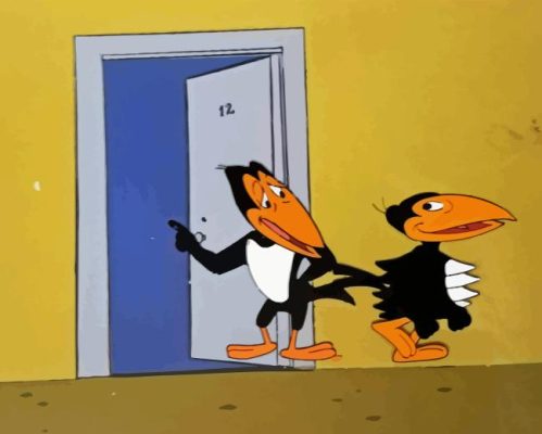 Heckle And Jeckle Characters Paint By Number