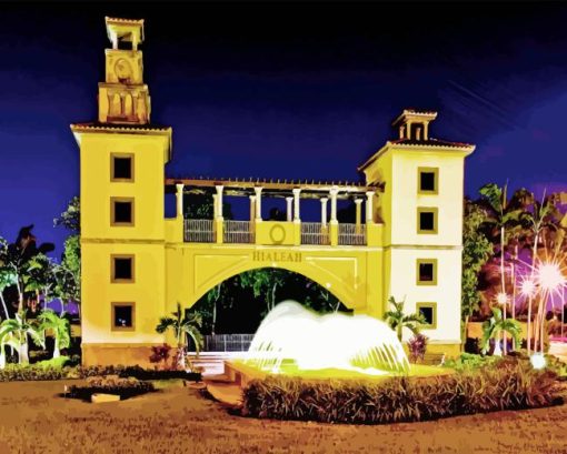 Hialeah Entrance Plaza Paint By Numbers