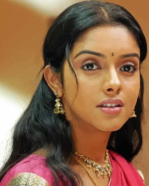 Indian Actress Asin Paint By Number