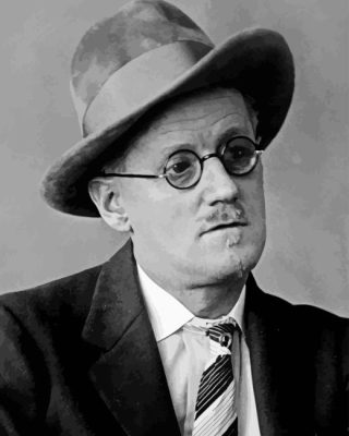 Monochrome James Joyce Paint By Number