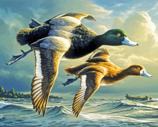 Joe Hautman Flying Birds Paint By Number