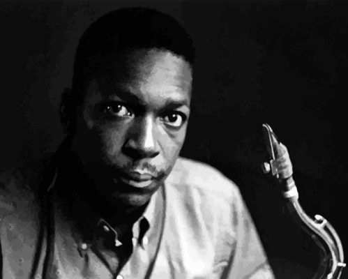 Monochrome John Coltrane Paint By Numbers