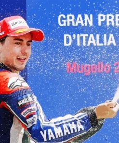 Jorge Lorenzo Motorcycle Racer Paint By Number