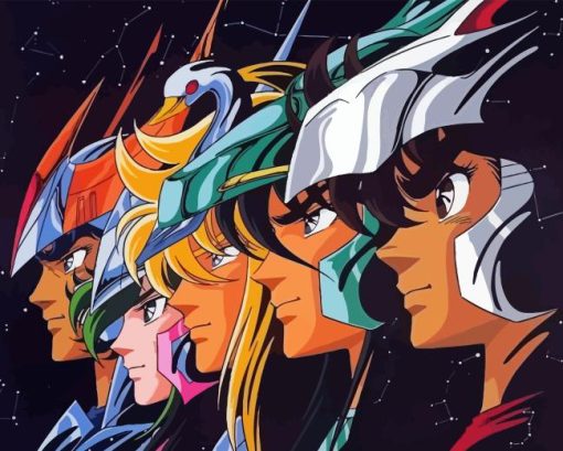 Saint Seiya Knights Of The Zodiac Paint By Numbers