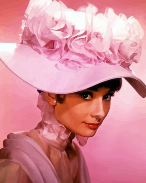 Lady In A Pink Hat Paint By Numbers