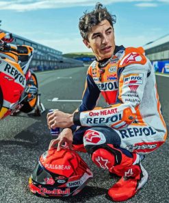 Marc Marquez Motorcycle Racer Paint By Numbers