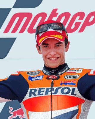 Marc Marquez Racer Paint By Number