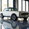 White Mercedes 200 Sl Paint By Numbers