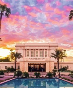 Mesa Arizona Temple Paint By Number