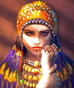 Moroccan Amazigh Girl Paint By Number