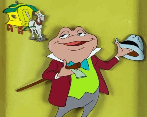 Mr Toad Cartoon Character Paint By Numbers