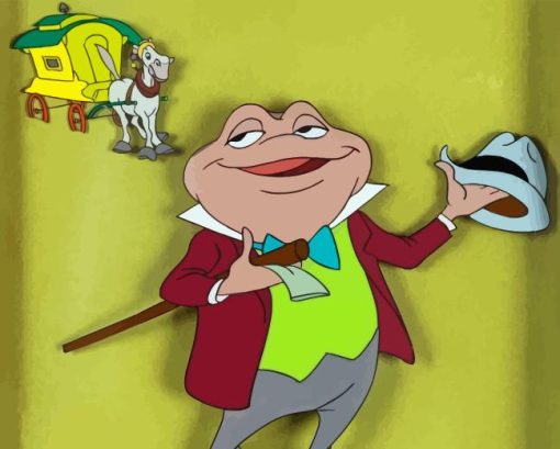 Mr Toad Cartoon Character Paint By Numbers