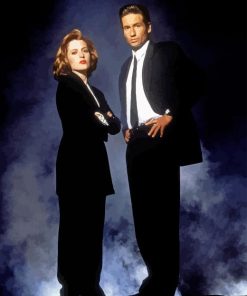 Mulder And Scully Characters Paint By Number