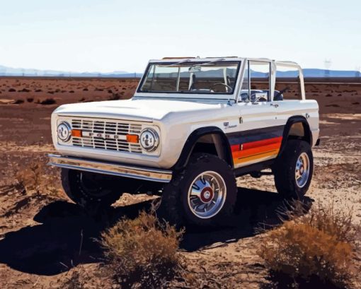 Old Ford Bronco Car Paint By Number