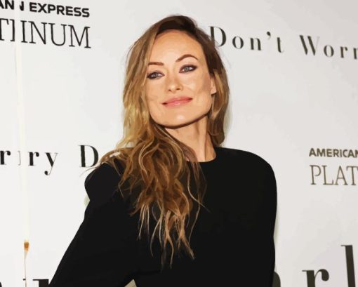 The American Actress Olivia Wilde Paint By Number