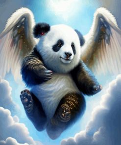 Panda Angel Animal Paint By Numbers