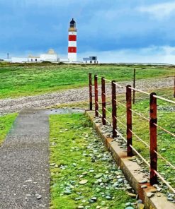 Point Of Ayre Lighthouse Paint By Numbers