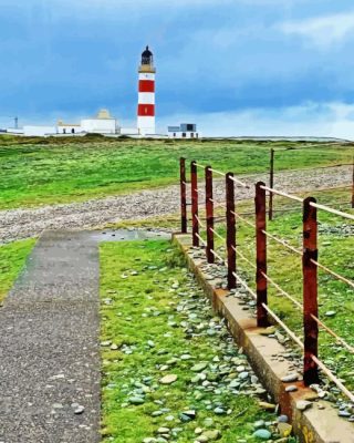 Point Of Ayre Lighthouse Paint By Numbers