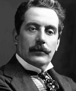 Black And White Giacomo Puccini Paint By Number