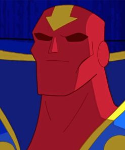 Red Tornado Character Paint By Numbers