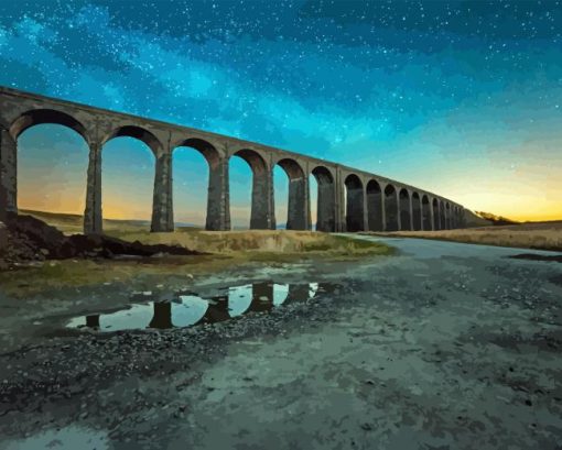 Ribblehead Viaduct Bridge Paint By Numbers