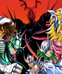 Saint Seiya Characters Paint By Number