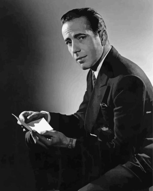 Black And White Sam Spade Paint By Number