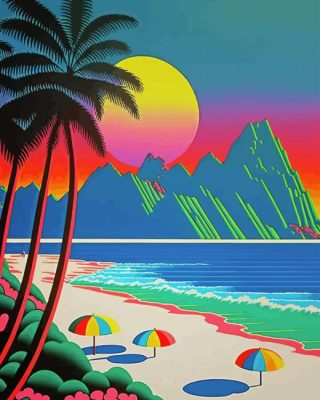 Seascape By Hiroshi Nagai Paint By Numbers