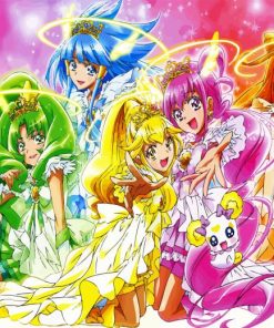 Smile Precure Anime Girls Paint By Numbers