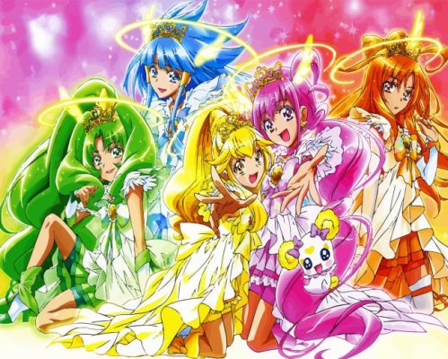 Smile Precure Anime Girls Paint By Numbers