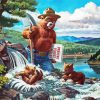 Smokey Bear Paint By Numbers